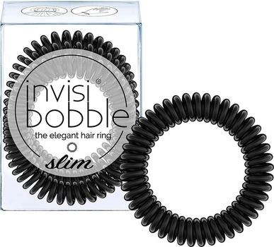 Гумка-браслет для волосся Invisibobble Slim True Black 3 шт (4260285377143)