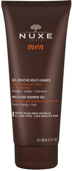 Uniwersalny żel oczyszczający Nuxe Men Multi-Use Shower Gel do twarzy, ciała i włosów 200 ml (3264680004964)