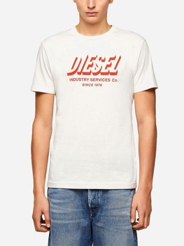 T-shirt męski Diesel T-DIEGOS-A5 A018490GRAM129 M (4US) Jasnoszary (8059010646632)