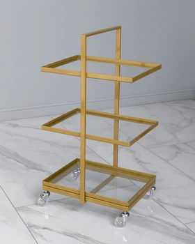 Тележка косметологическая Gold Glass