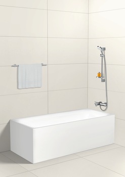 Змішувач для ванни HANSGROHE Logis 71402000 з душовим гарнітуром Crometta Vario 26553400 (1282019)