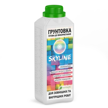 Грунтовка акриловая глубокопроникающая готовая к применению SkyLine 1 л (2001_rozetka)