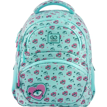 Рюкзак школьный GoPack 175 Hearts GO23-175M-1 580 г 39x29x12 см бирюзовый