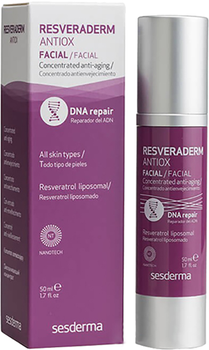 Концентрований омолоджуючий крем Sesderma Resveraderm Antiox для всіх типів шкіри 50 мл (8470003480628/ 8429979419446)