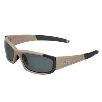 Балістичні, тактичні окуляри ESS CDI із лінзами: Прозора / Smoke Gray. Колір оправ: Terrain Tan.