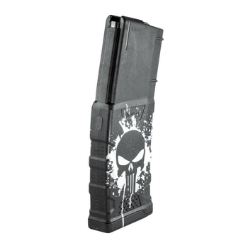 Полімерний магазин MFT на 30 набоїв 5.56x45mm/.223 для AR-15/M4 Extreme Duty Punisher Skull.