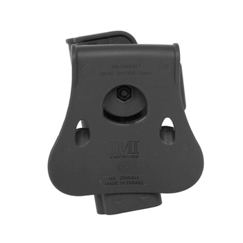 Жесткая полимерная поясная поворотная кобура IMI Defense для Glock 17/22/28/31 под правую руку.