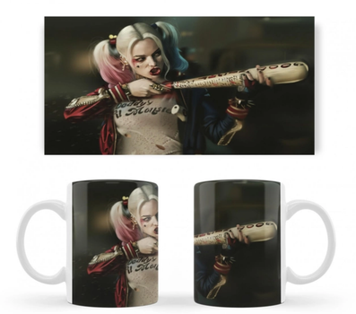 Чашка белая керамическая Харли Квинн (Harley Quinn) ABC