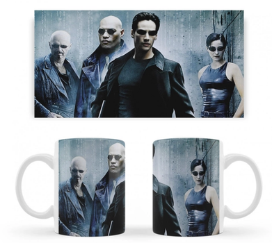 Чашка біла керамічна Матриця (The Matrix) ABC