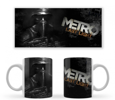 Чашка белая керамическая Metro: Last Light (Метро 2033: Луч надежды) ABC