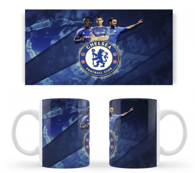 Чашка біла керамічна Челсі (Chelsea Football Club) Aurora