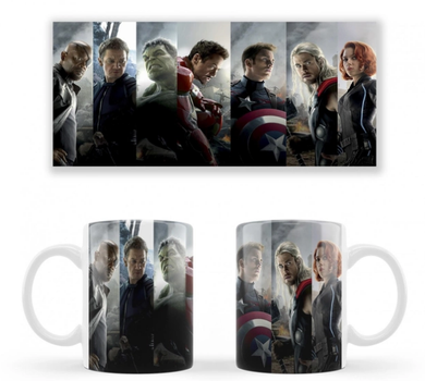 Чашка белая керамическая Marvel The Avengers (Марвел Мстители) ABC