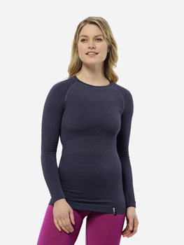 Термокофта женская зимняя спортивная шерстяная Jack Wolfskin Seamless Wool L/S W 1809571-1388 XS Графитовая (4064993863512)