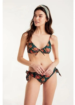 Купальный лиф женский с принтом EUR40 зеленый (КУП-102-31)