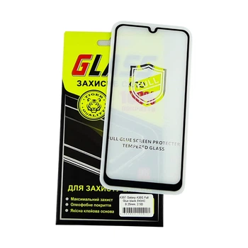 Защитное стекло для Samsung A307/ A507 A30S/ A50S Full Glue (0.25 мм, 2.5D, чёрное) Люкс