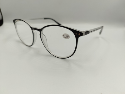 Круглые черные очки для зрения ,готовые очки ,очки для чтения ,очки с диоптриями +2.0