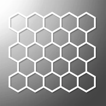Трафарет для штукатурки стільники багаторазовий 493х457х3 мм tds-6.4