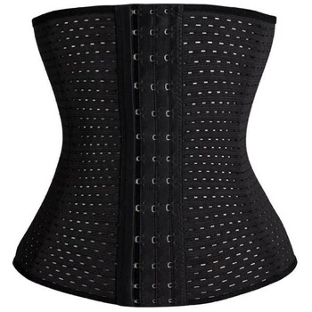 Корсет для схуднення з ребрами жорсткості 3 ряди петель Adomen Waistband L