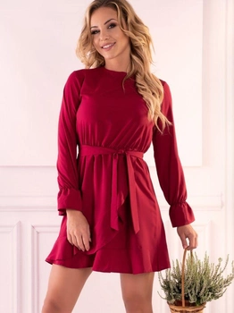Sukienka trapezowa damska Merribel Manetera XL Czerwona (5907621604684)