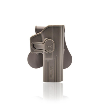 Кобура пластикова для пістолета Glock 17 Amomax пісочна