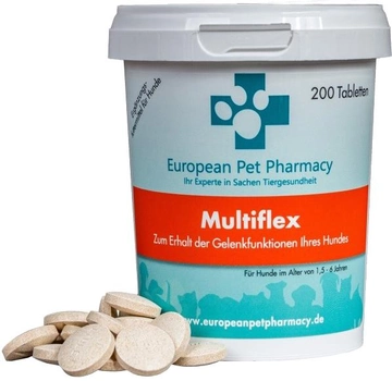 Suplement diety na stawy dla psów EUROPEAN PET PHARMACY Multiflex 200 tabl. (DLPEPPSPL0002)