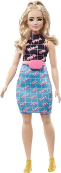 Кукла Барби Модница в комплекте с принтом "GRL PWR" Barbie Fashionistas Girl Power Print Outfit 202 (HJT01)