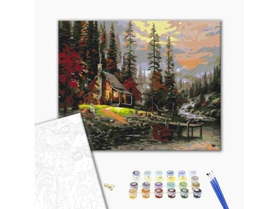 Картина по номерам Домик в лесу, Brushme (40х50 см), BS51957