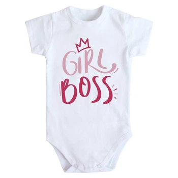 Детское боди с коротким рукавом Girl Boss 68 белый DM-1288