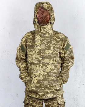 Куртка парка анорак военная форма хлопок 100% камуфляж пиксель ВСУ МM14 52-54, зріст 3/4