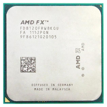 Процесор AMD FX 8120 125W (FD8120FRW8KGU) (Socket AM3+, 8T, 4.0 ГГц, Tray) Б/в