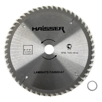 Диск пильний HAISSER по ламінату - 190х30 54 зуб. (16485)