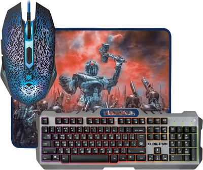 Комплект (клавіатура + миша) Defender Killing Storm MKP-013L USB Grey-Black (52013)