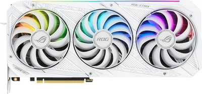 Відеокарта ASUS RTX 3090 24GB ROG Strix Gaming OC White Edition (ROG-STRIX-RTX3090-O24G-WHITE) (GDDR6X, 384 bit, PCI-E 4.0 x16)