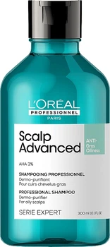 Шампунь для волосся L'Oreal Paris Serie Expert Scalp Advanced Anti-Gras Oiliness для жирної шкіри голови 300 мл (3474637106461/3474637106454)