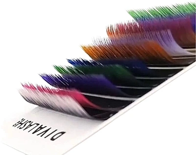 Ресницы для наращивания D 0.07 (11 мм), 10 линий - Divalashpro Ombre + 2 Tone (1194189-187889)