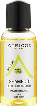 Себорегулирующий шампунь "Японские цветы" - Atricos Sebo Balanscing Shampoo 30ml (1168662-177634)