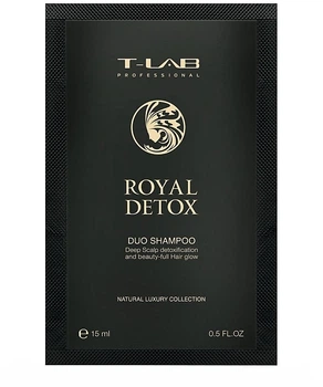 Шампунь для королевской гладкости и абсолютной детоксикации - T-LAB Professional Royal Detox Shampoo (пробник) 15ml (1212237-188089)