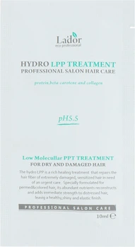 Відновлююча маска для сухого та пошкодженого волосся - La'dor Eco Hydro LPP Treatment Low Molecullar PPT (пробник) 10ml (671261-28415)