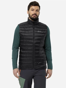 Теплый жилет мужской Jack Wolfskin Pilvi Down Vest M 1207711-6000 S Черный (4064993896459)