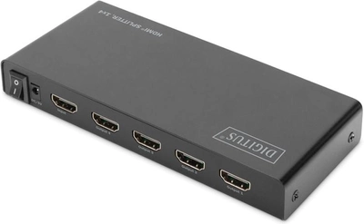 Сплітер Digitus HDMI (INX1 - OUTX4), 4K Black (DS-45325)