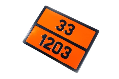 Табличка опасный груз ’33-1203’ (Бензин)