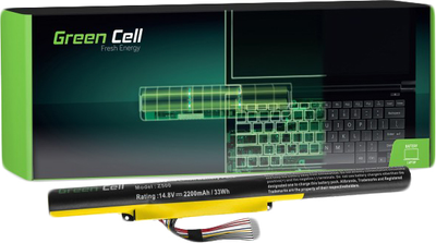 Акумулятор Green Cell для ноутбуків Lenovo P500 14.4 V 2200 mAh (LE54) (5902701416232)