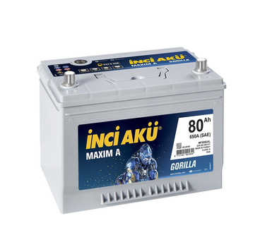 Автомобільний акумулятор Inci Aku MaximaA Asia 80Ah/650A R+ (264 х 175 х 220)