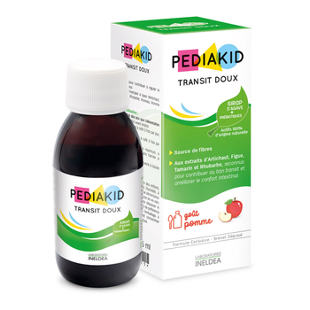 Сироп Pediakid Проти закрепів / TRANSIT DOUX - Долає закрепи, покращує роботу кишечника для дітей від 6 міс, 125 мл (PK04)
