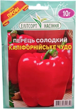 Семена перца сладкого Калифорнийское чудо 10 г среднеспелый Элитсортсемена