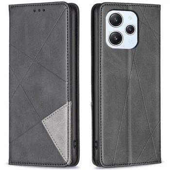Чехол-книжка с кармашками UniCase Geometric Pattern для Xiaomi Redmi 12 - Black