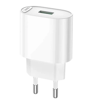 Сетевое зарядное устройство Hoco C109A Fighter single port QC3.0 charger (EU) White