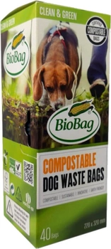 Biodegradowalne worki BioBag do sprzątania po psach 40 szt (7035961864517)