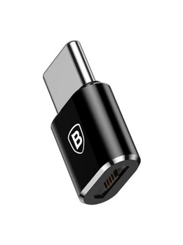 Адаптер-переходник Baseus Micro Female To Type-C Male Adapter Converter Black (CAMOTG-01)