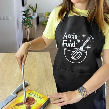 Фартух з написом Accio food (Гарри Поттер) 75х51 см